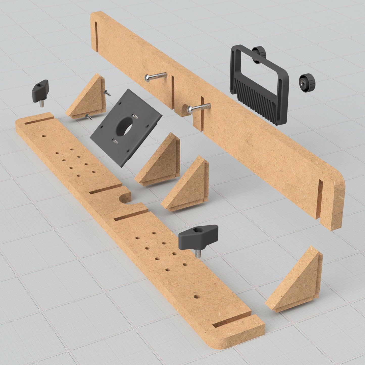 Benchdogs Bankhaken Anschläge für Lochrasterplatten | 20mm - 100mm Lochabstand