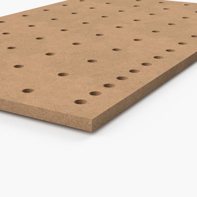 Seitenansicht MDF Lochplatte 19 mm stark