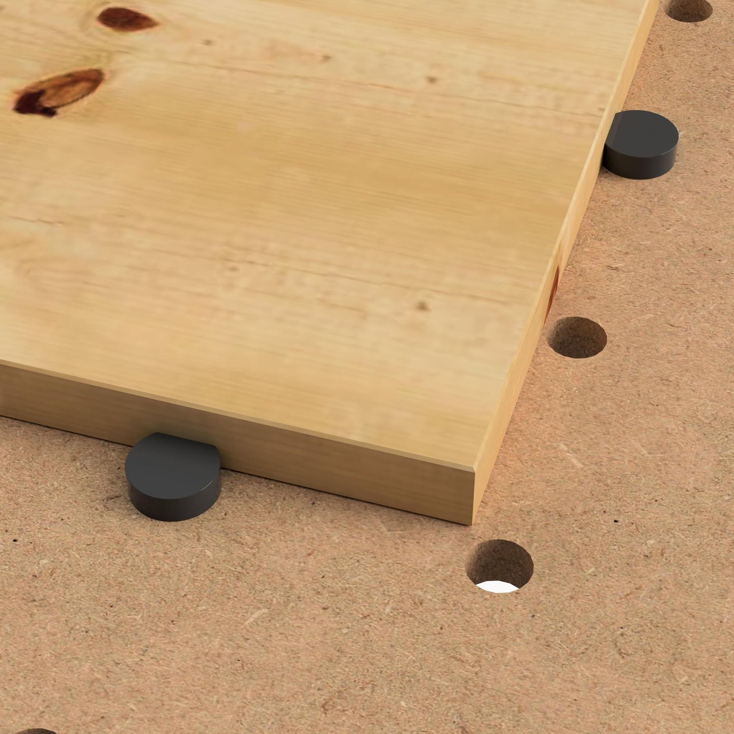 Benchdogs Bankhaken Anschläge für Lochrasterplatten | 20mm - 100mm Lochabstand - Mein Shop