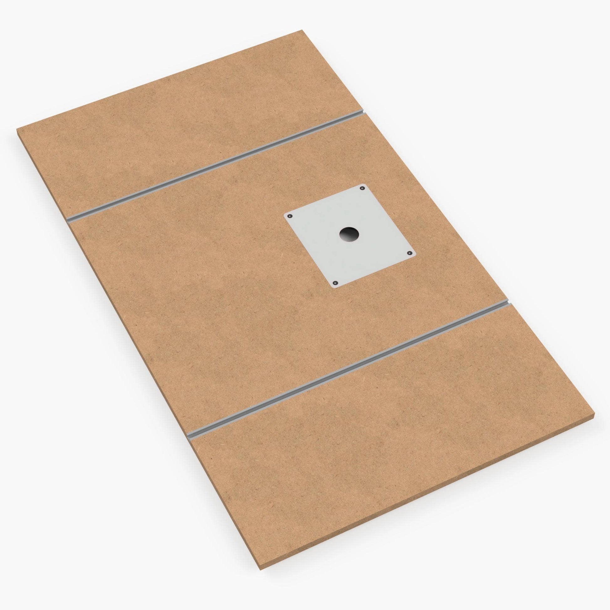 MDF Lochplatte Fräseinsatz 120×70cm – ohne Lochraster für Oberfräse