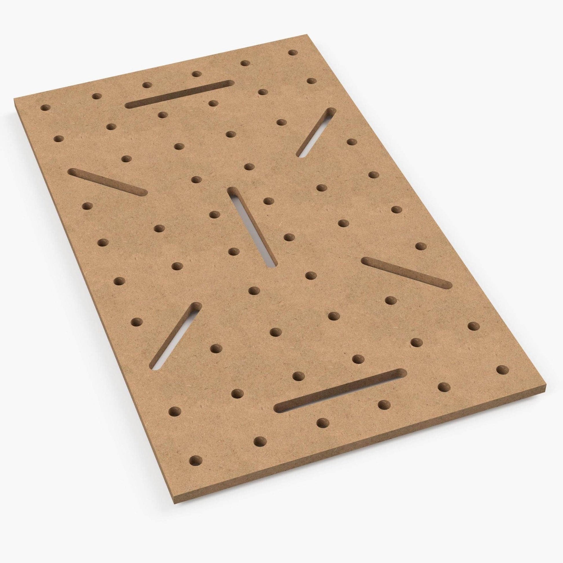 MDF Lochplatte Langloch 100×60cm – Werkbank Lochraster CNC-gefräst