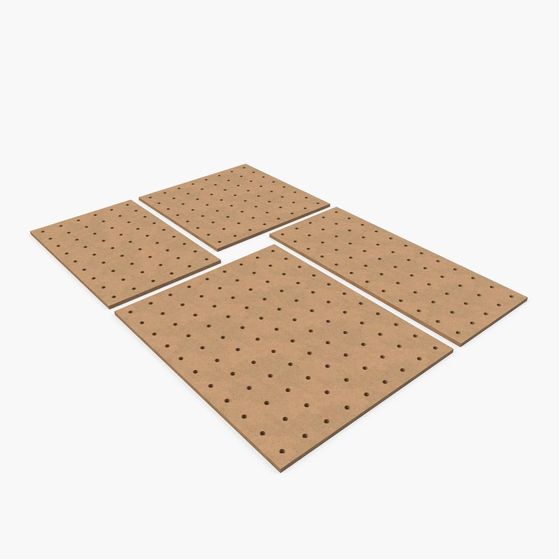 MDF Lochrasterplatte Basis verschiedene Größen – 80x50 · 100x60 · 120x70 · 120x80 cm
