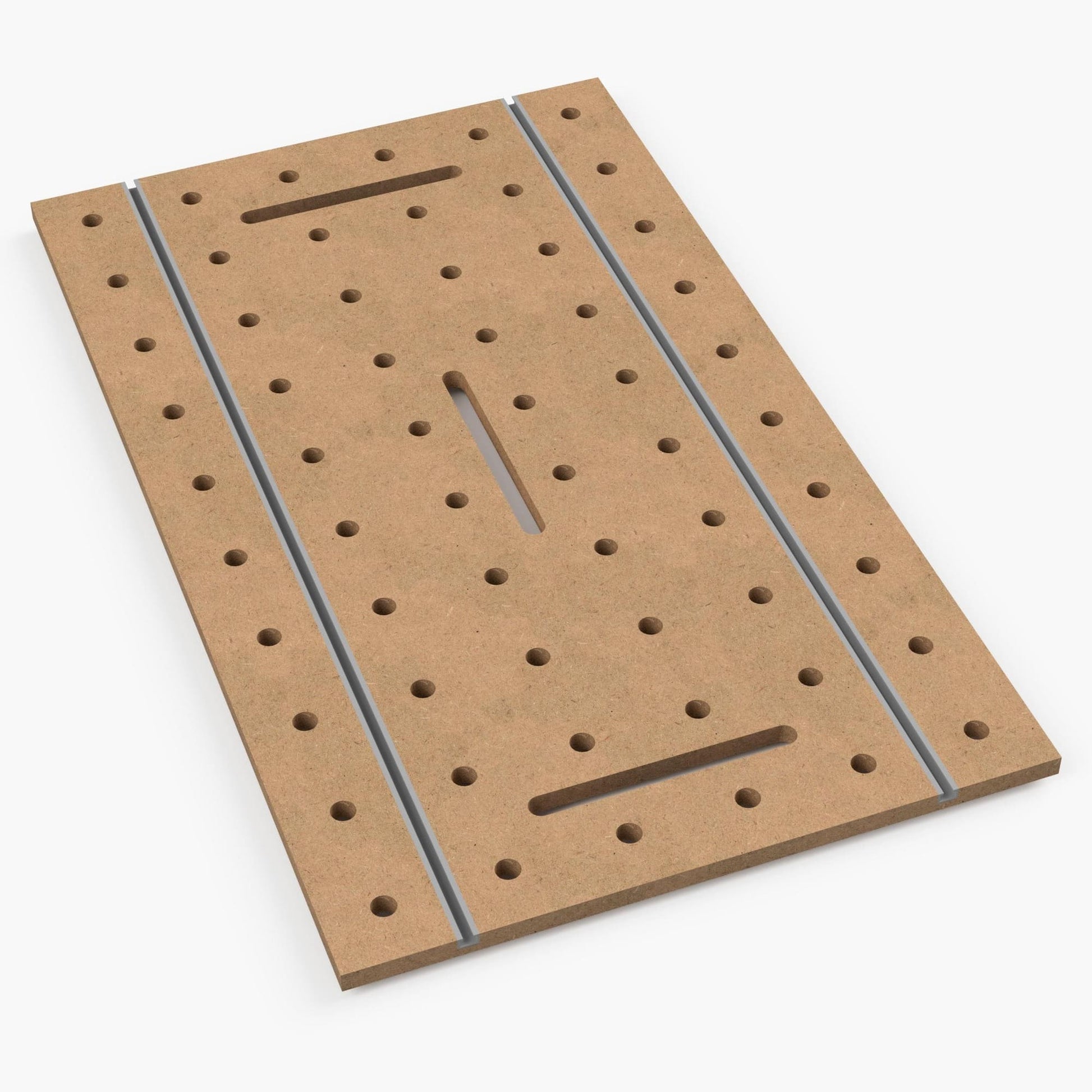 MDF Lochplatte T-Nut Profil 100×60cm – Werkbank Spannsystem CNC-gefräst