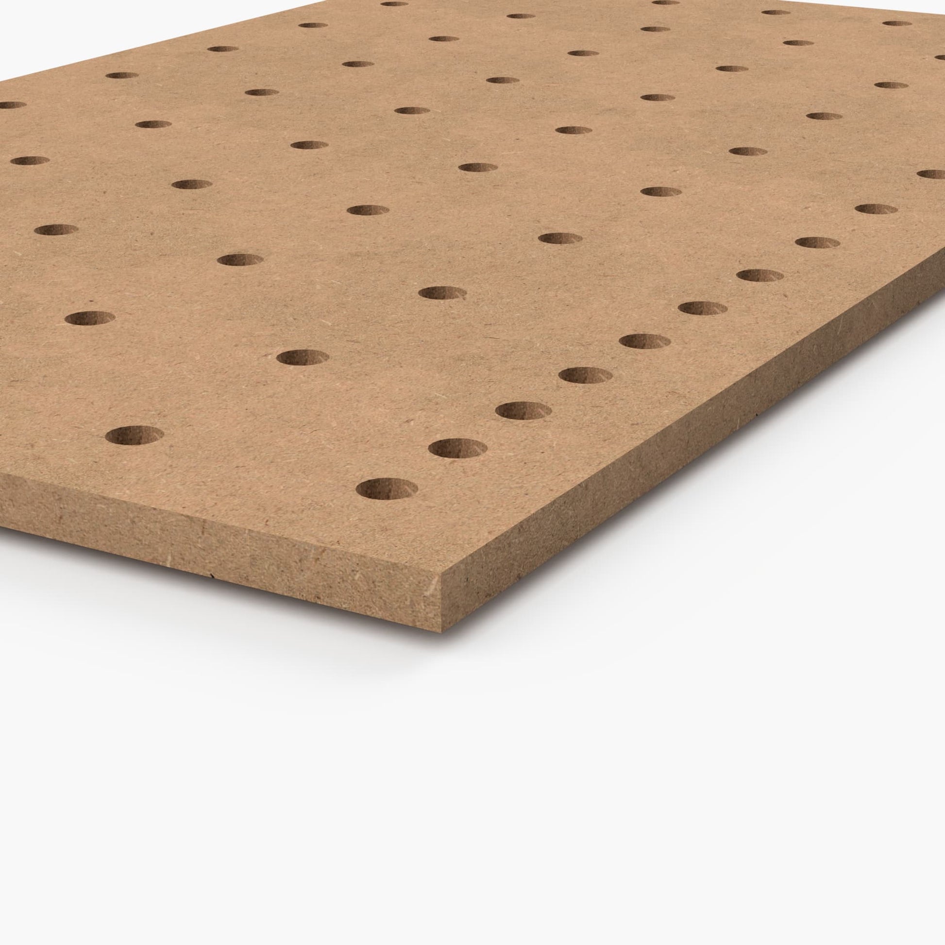 Seitenansicht MDF Lochplatte 19 mm stark 