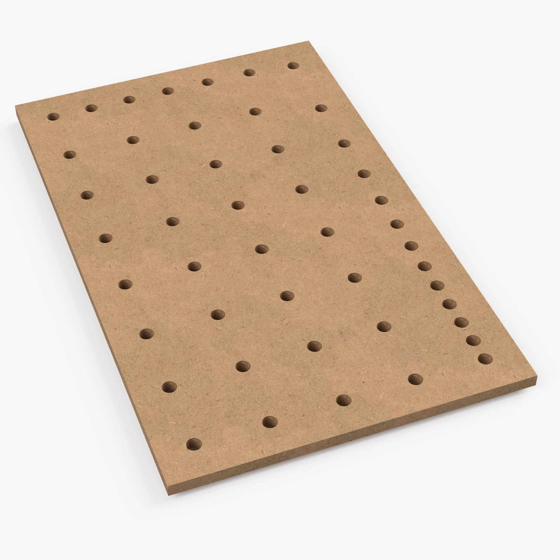 Draufsicht MDF Lochplatte 80x50cm für Multifunktionstisch mit Winkelraster